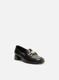Loafer שחור מעור במבט צד