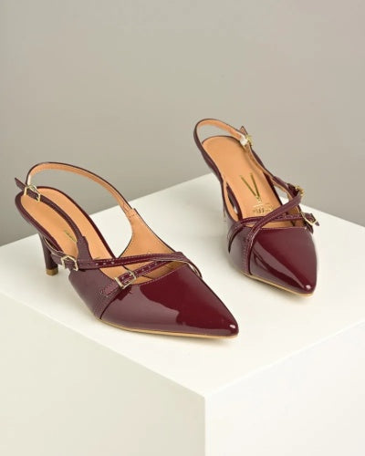 Carpin Slingback Verniz Vinho - תמונה 2